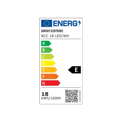 Aplica/plafoniera LED, rotunda 18W, 4000K, negru - RCC 18 LED/WH